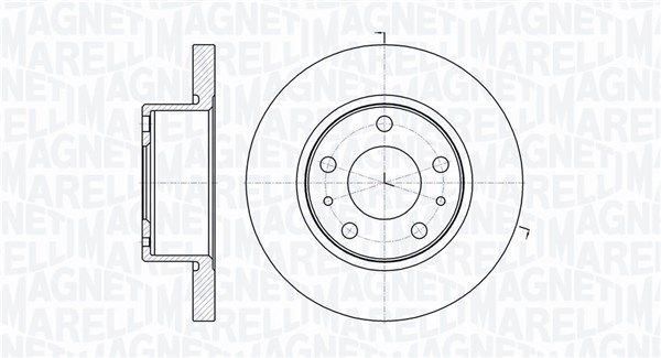 MAGNETI MARELLI Тормозной диск 361302040251